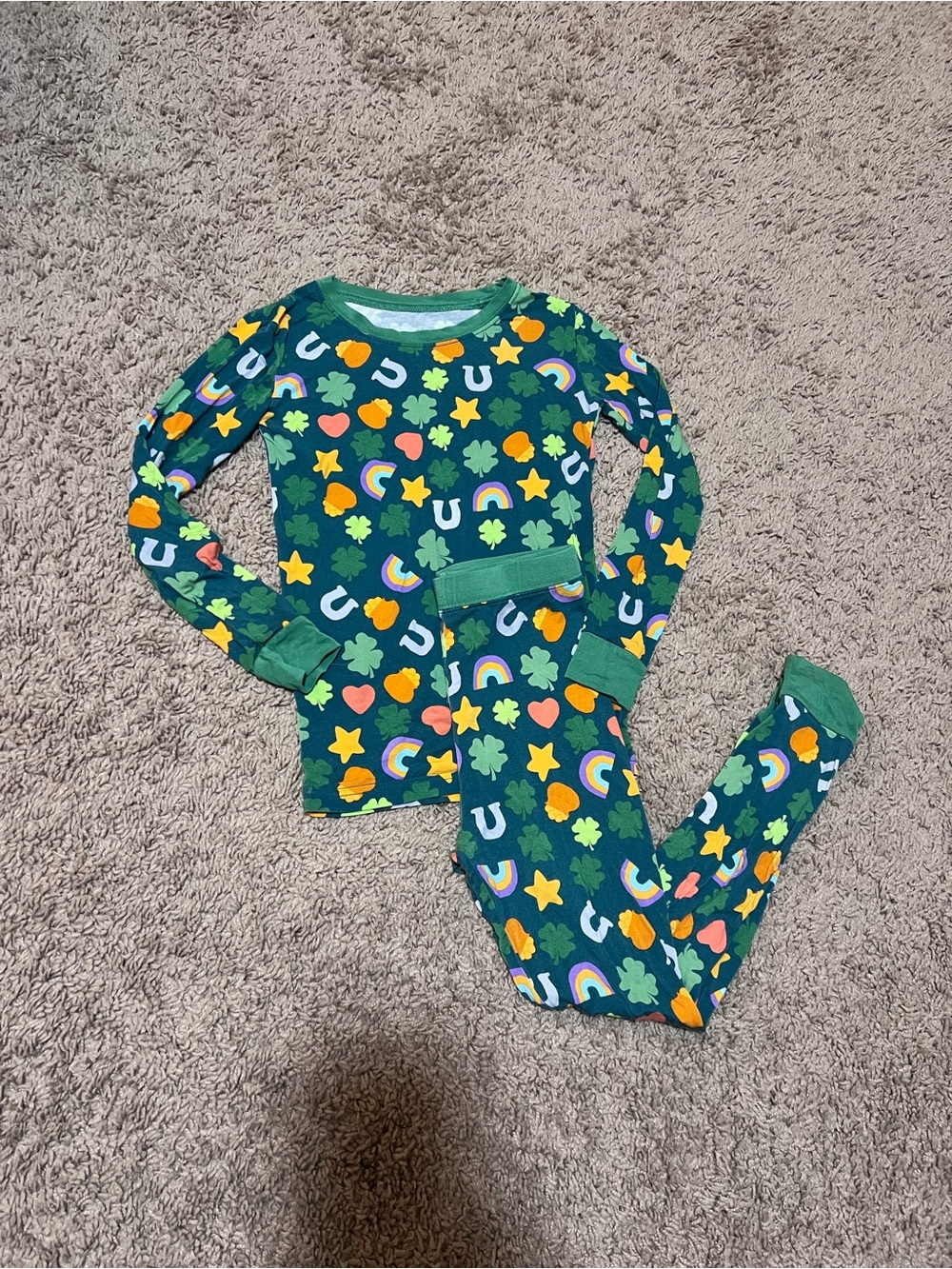 Little Sleepies Green lucky charm Sleep Set